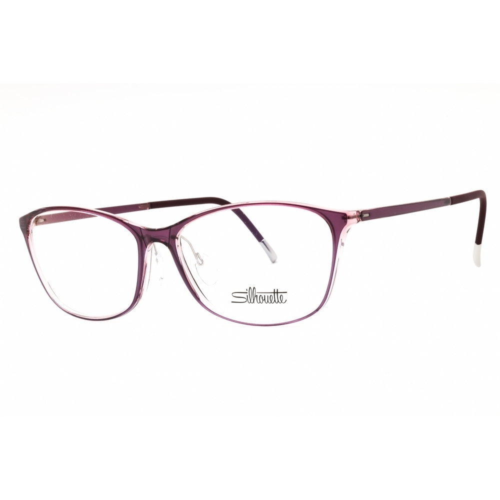 NWT Silhouette SPX Illusion Fullrim 1603/75 Rose W Rectangle 55mm Eyeglasses